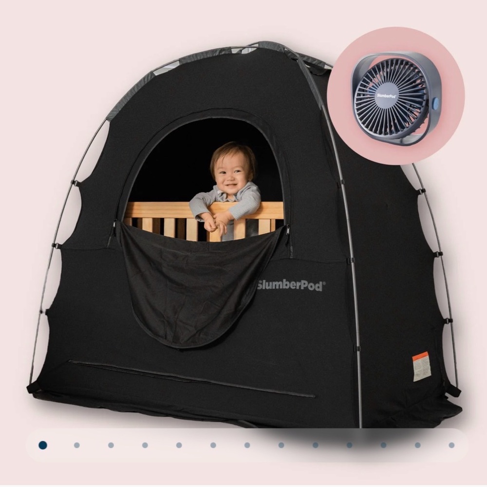 SlumberPod Navy Privacy Tent with Fan